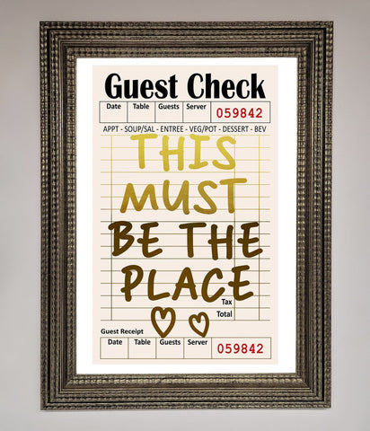This Must Be The Place Foil Print