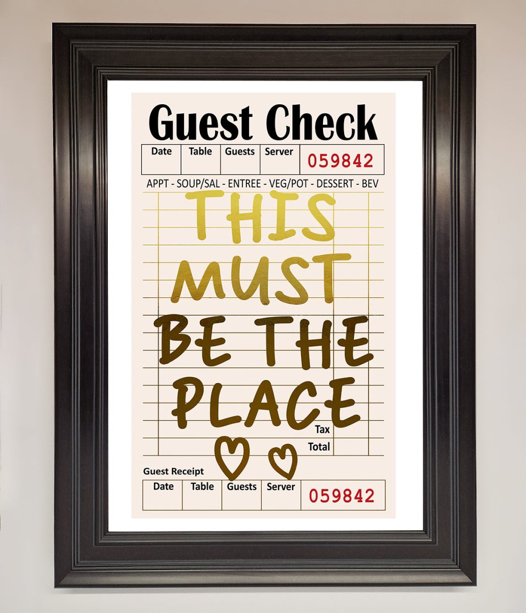 This Must Be The Place Foil Print
