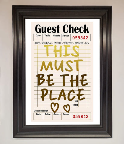 This Must Be The Place Foil Print