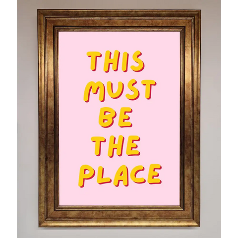 This Must Be The Place Framed Wall Art - A3 (29.7 x 42 cm) / Bronze - Framed Print