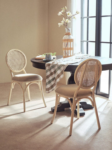 Thread and Loom Check Design Tablecloth