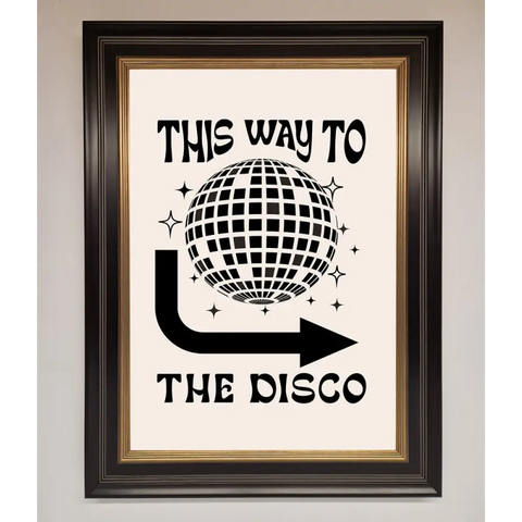 To The Disco Framed Poster - A3 (29.7 x 42 cm) / Black Gold - Framed Print