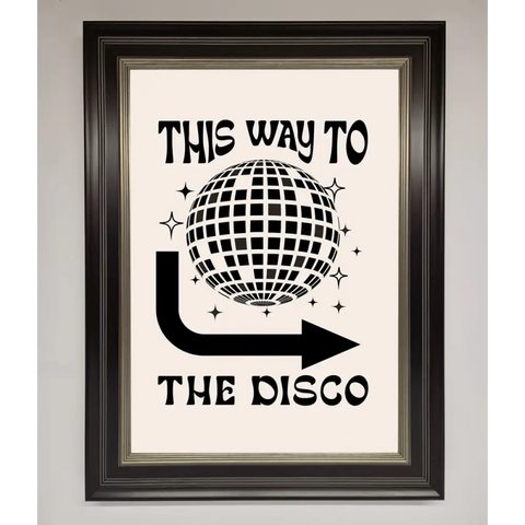 To The Disco Framed Poster - A3 (29.7 x 42 cm) / Black Silver - Framed Print