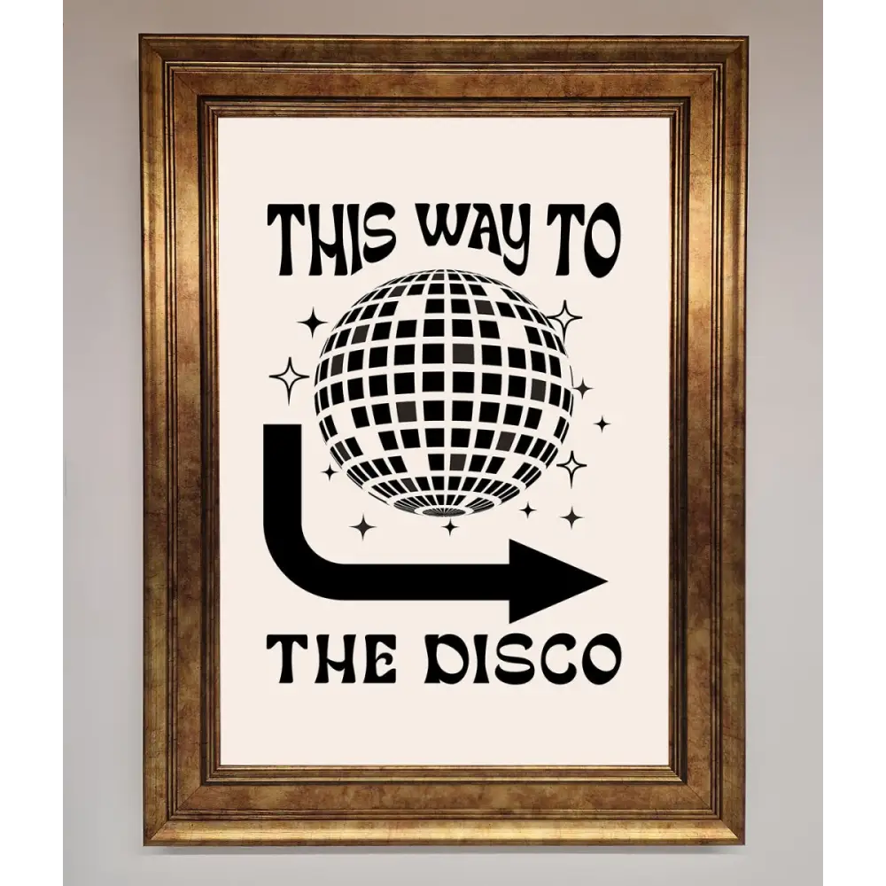 To The Disco Framed Poster - A3 (29.7 x 42 cm) / Bronze - Framed Print