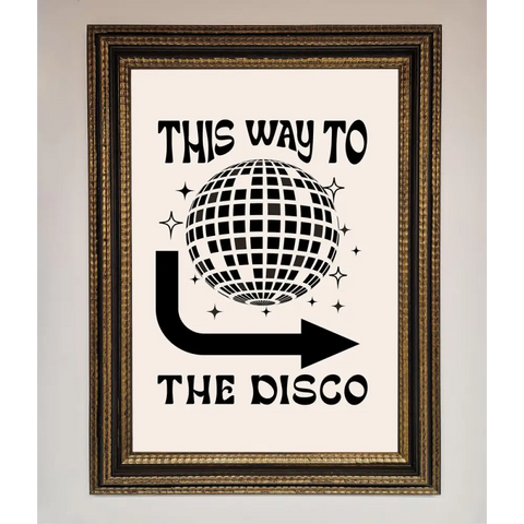 To The Disco Framed Poster - A3 (29.7 x 42 cm) / Ornate Gold Black - Framed Print