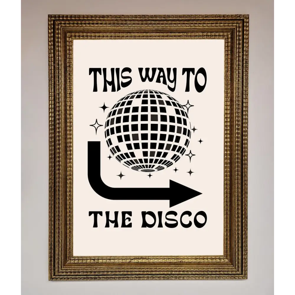 To The Disco Framed Poster - A3 (29.7 x 42 cm) / Ornate Gold - Framed Print