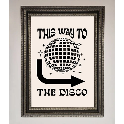 To The Disco Framed Poster - A3 (29.7 x 42 cm) / Ornate Silver Black - Framed Print