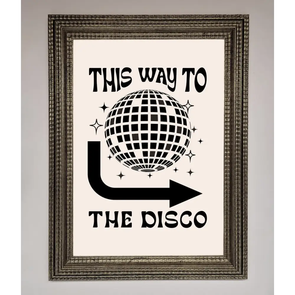 To The Disco Framed Poster - A3 (29.7 x 42 cm) / Ornate Silver - Framed Print