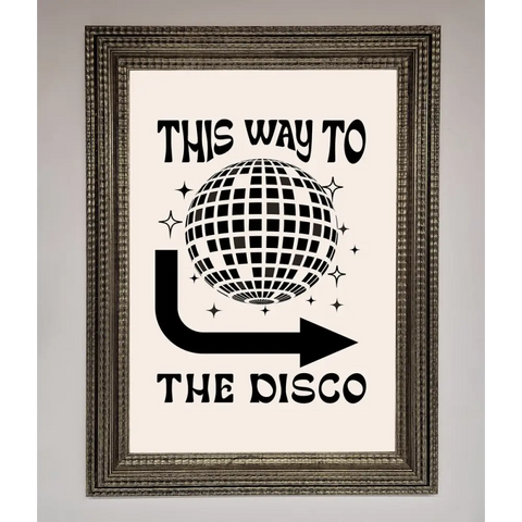 To The Disco Framed Poster - A3 (29.7 x 42 cm) / Ornate Silver - Framed Print