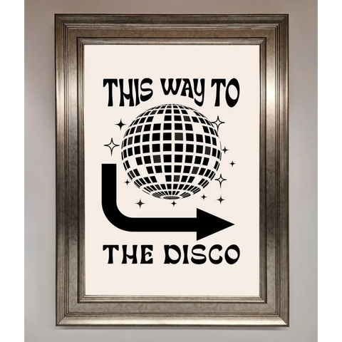 To The Disco Framed Poster - A3 (29.7 x 42 cm) / Silver - Framed Print