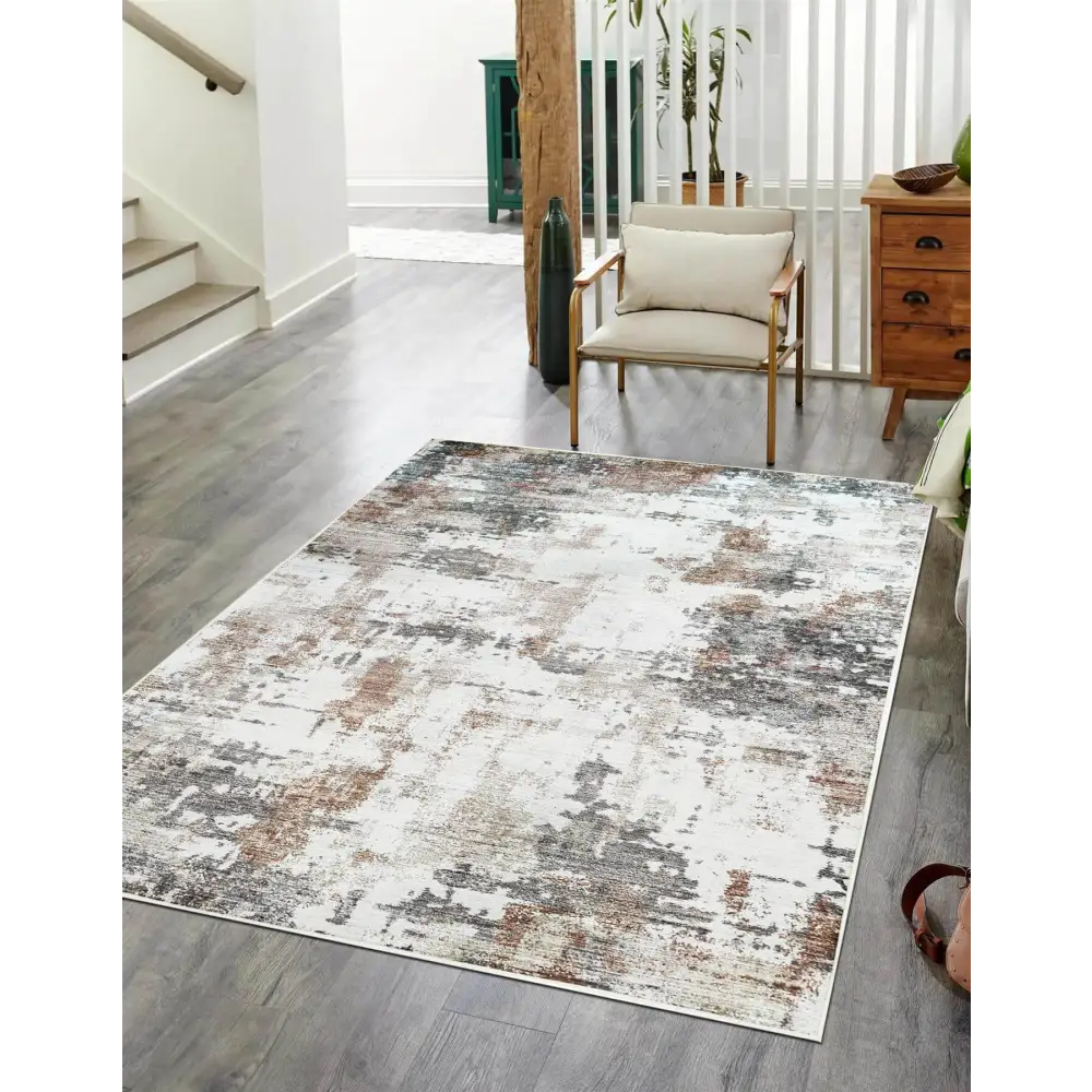 Tokyo Abstract Rust Rug - 120X160 cm - Rugs