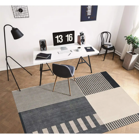 Tokyo Geo Blocks Blue Rug - Rugs