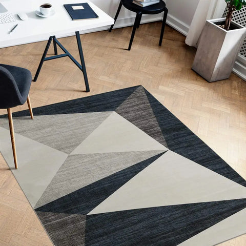 Tokyo Geo Blue Rug - 120X160 cm - Rugs