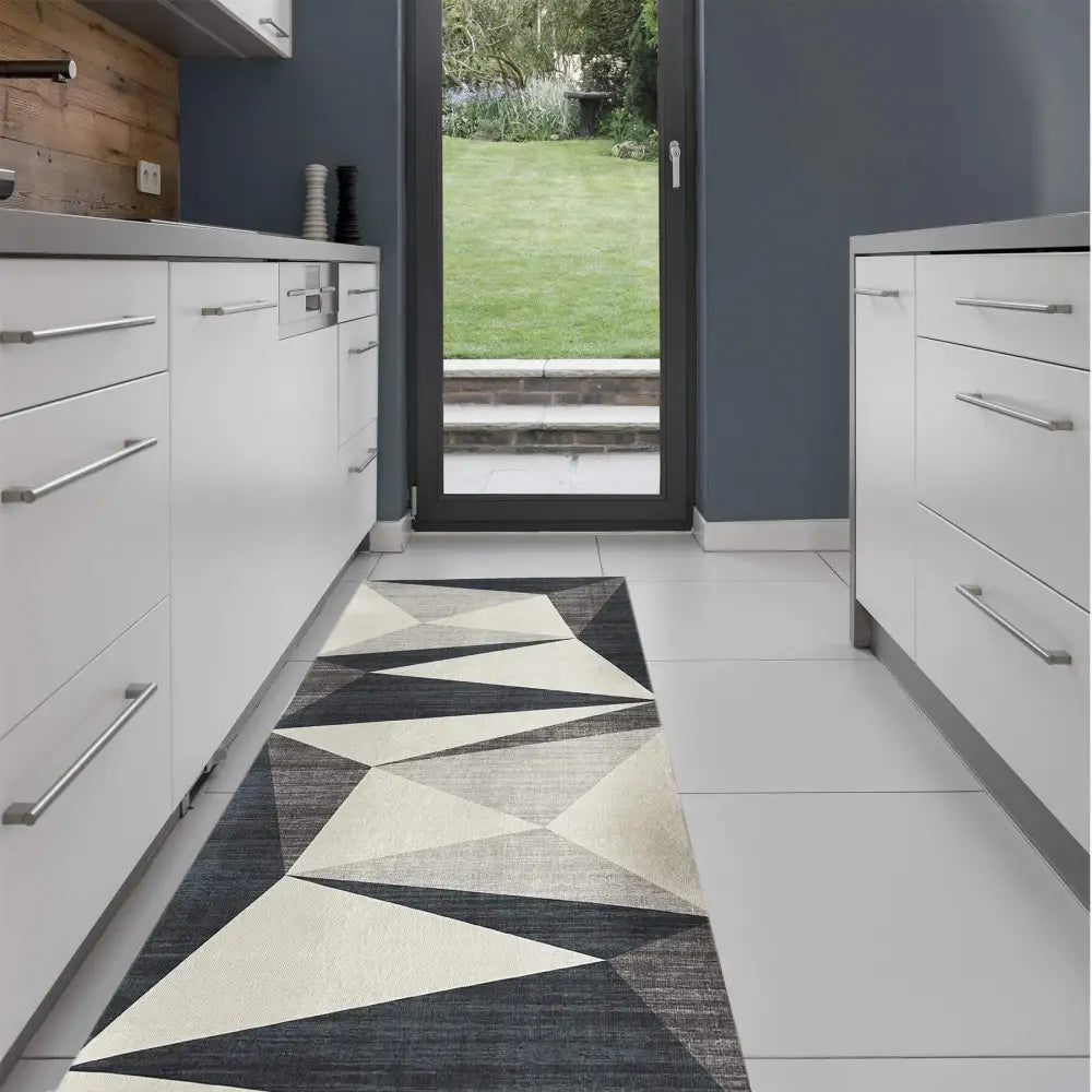 Tokyo Geo Blue Rug - 60X180 cm - Rugs