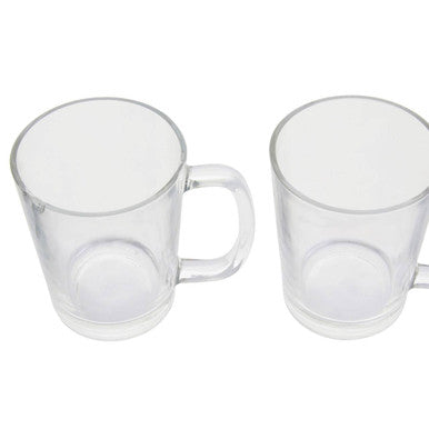 Torta Set Of Four Glass Clear Glass Mugs