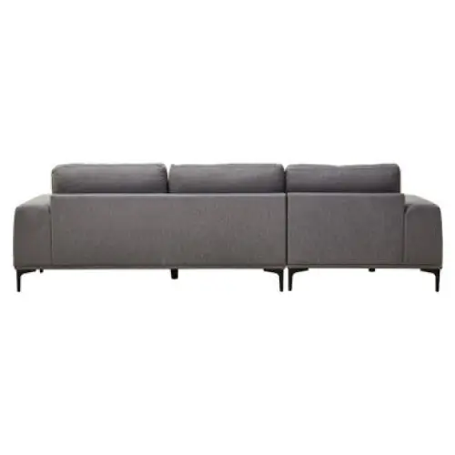 Toulon 3 Seat Grey Fabric Left Chaise Sofa - Chaise Lounge