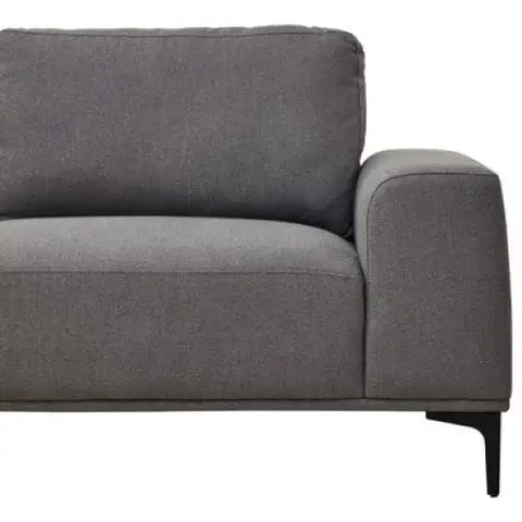 Toulon 3 Seat Grey Fabric Left Chaise Sofa - Chaise Lounge
