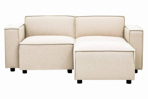 Toulouse Cream Fabric Right Arm Modular Sofa
