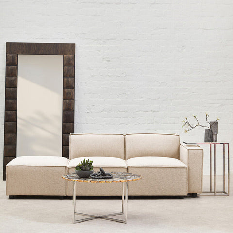 Toulouse Cream Fabric Right Arm Modular Sofa