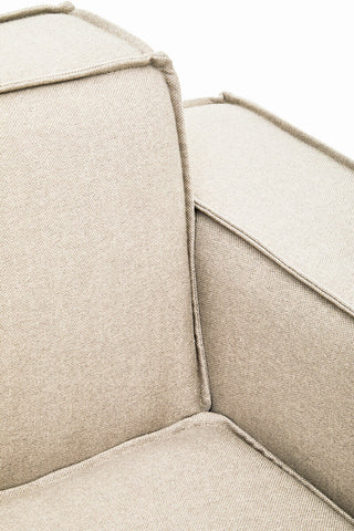 Toulouse Cream Fabric Right Arm Modular Sofa