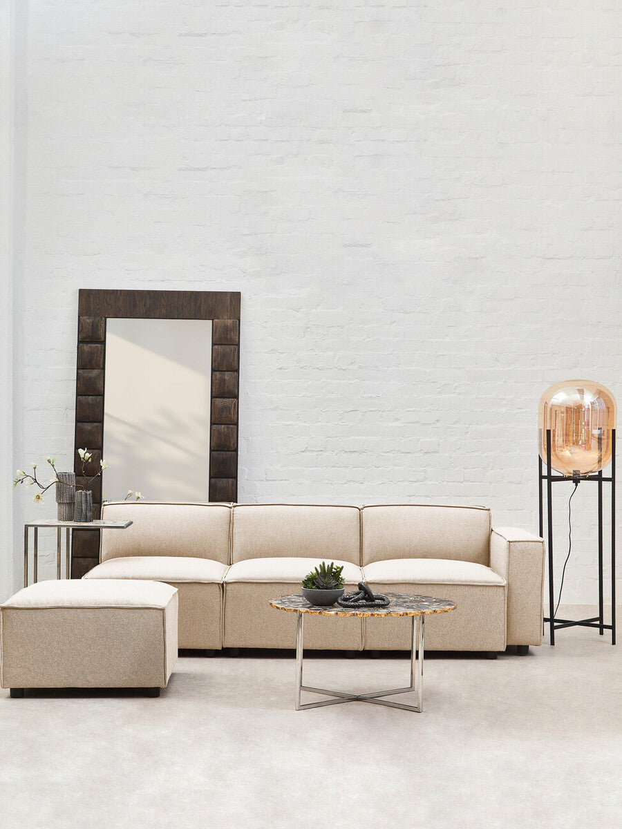 Toulouse Cream Fabric Right Arm Modular Sofa