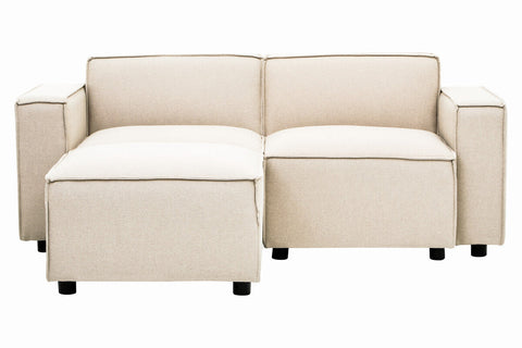 Toulouse Cream Fabric Right Arm Modular Sofa