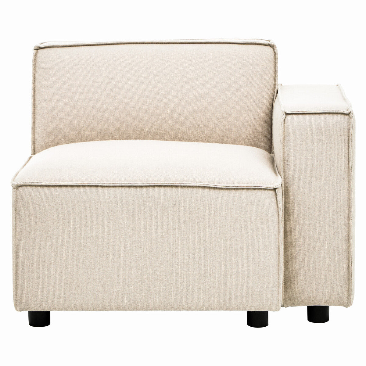 Toulouse Cream Fabric Right Arm Modular Sofa