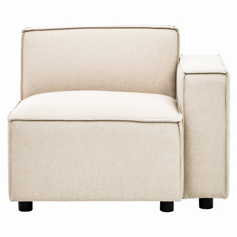 Toulouse Cream Fabric Right Arm Modular Sofa