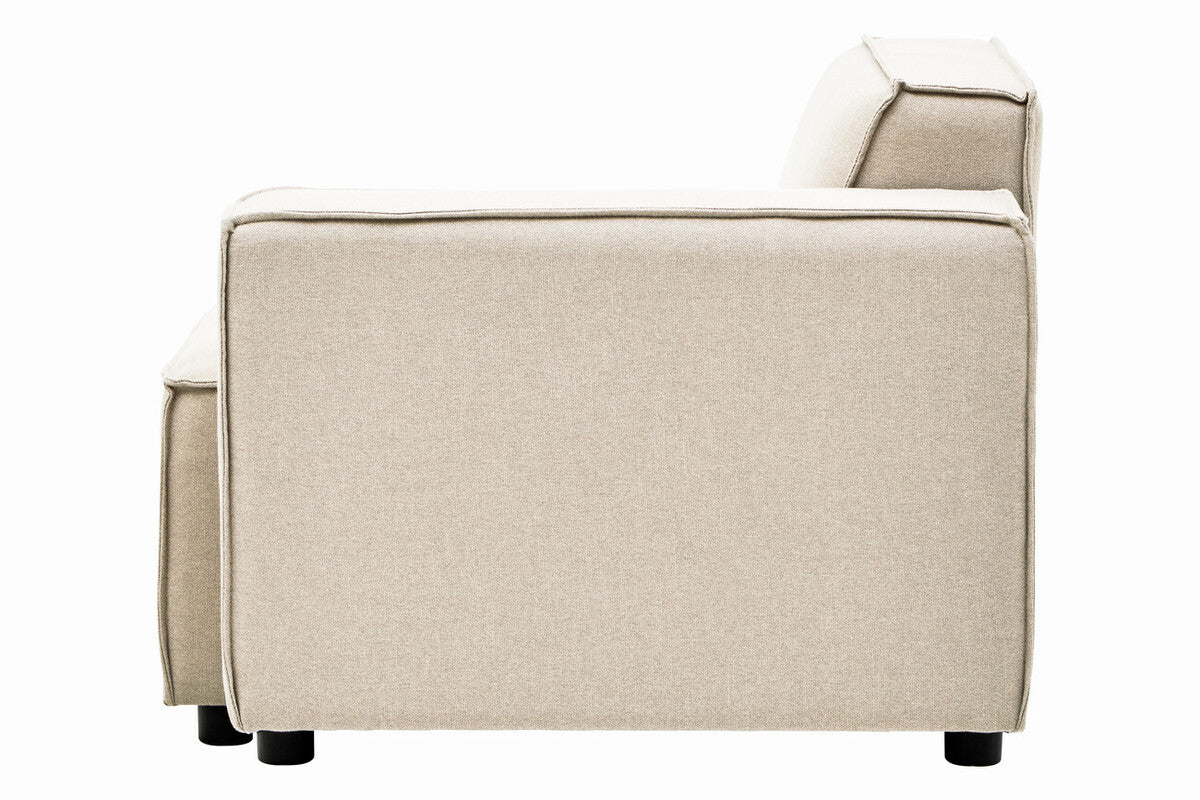 Toulouse Cream Fabric Right Arm Modular Sofa