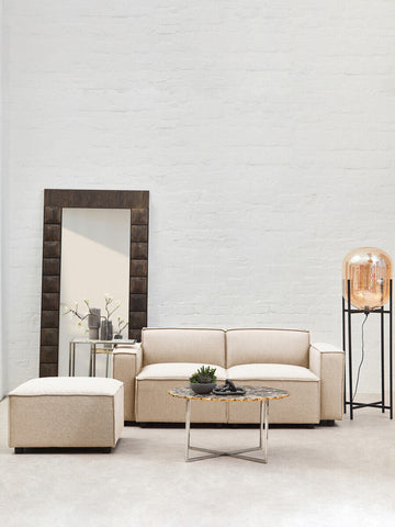 Toulouse Cream Fabric Right Arm Modular Sofa