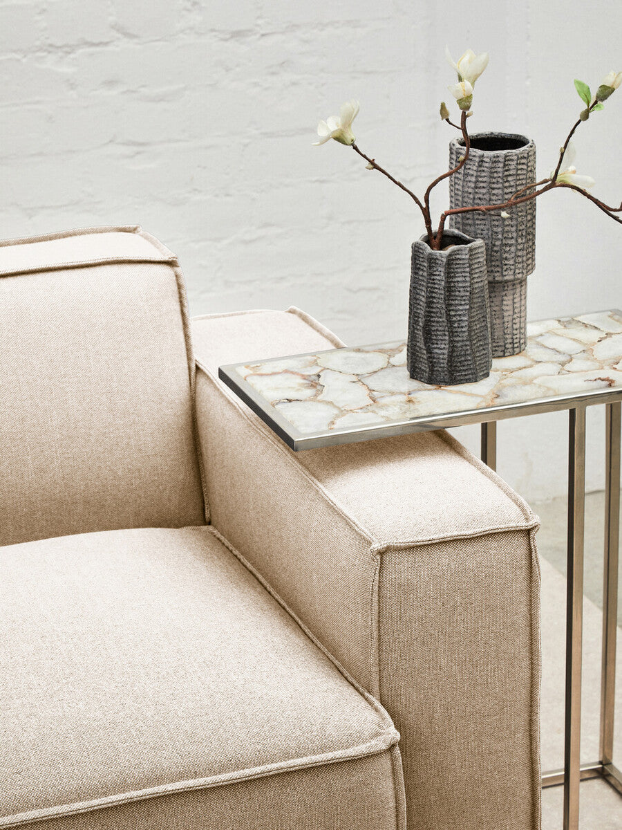 Toulouse Cream Fabric Right Arm Modular Sofa