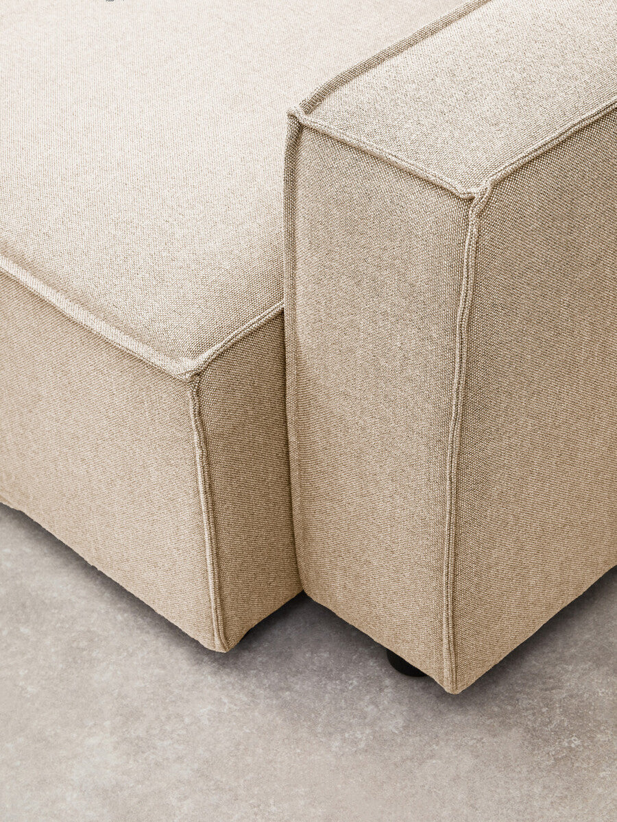 Toulouse Cream Fabric Right Arm Modular Sofa