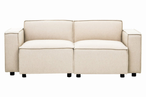 Toulouse Cream Fabric Right Arm Modular Sofa