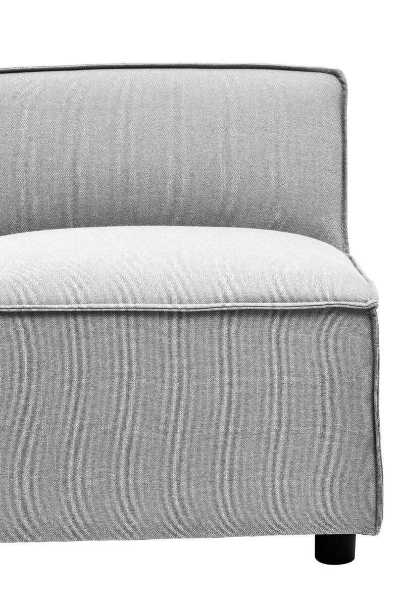 Toulouse Grey Fabric Armless Modular Sofa