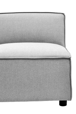 Toulouse Grey Fabric Armless Modular Sofa