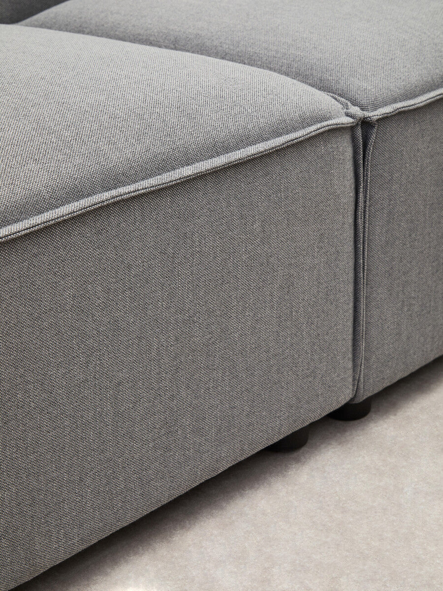Toulouse Grey Fabric Armless Modular Sofa