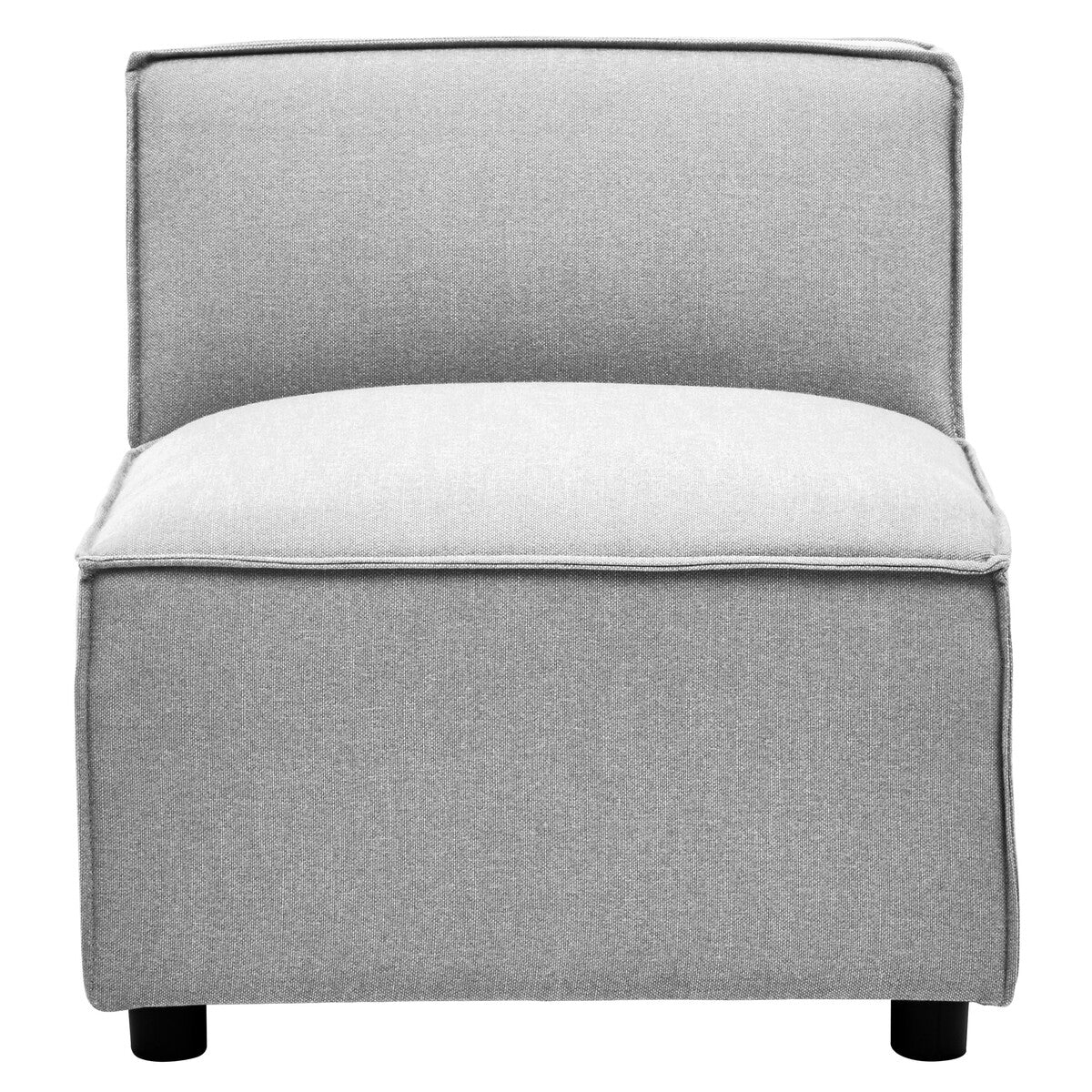 Toulouse Grey Fabric Armless Modular Sofa