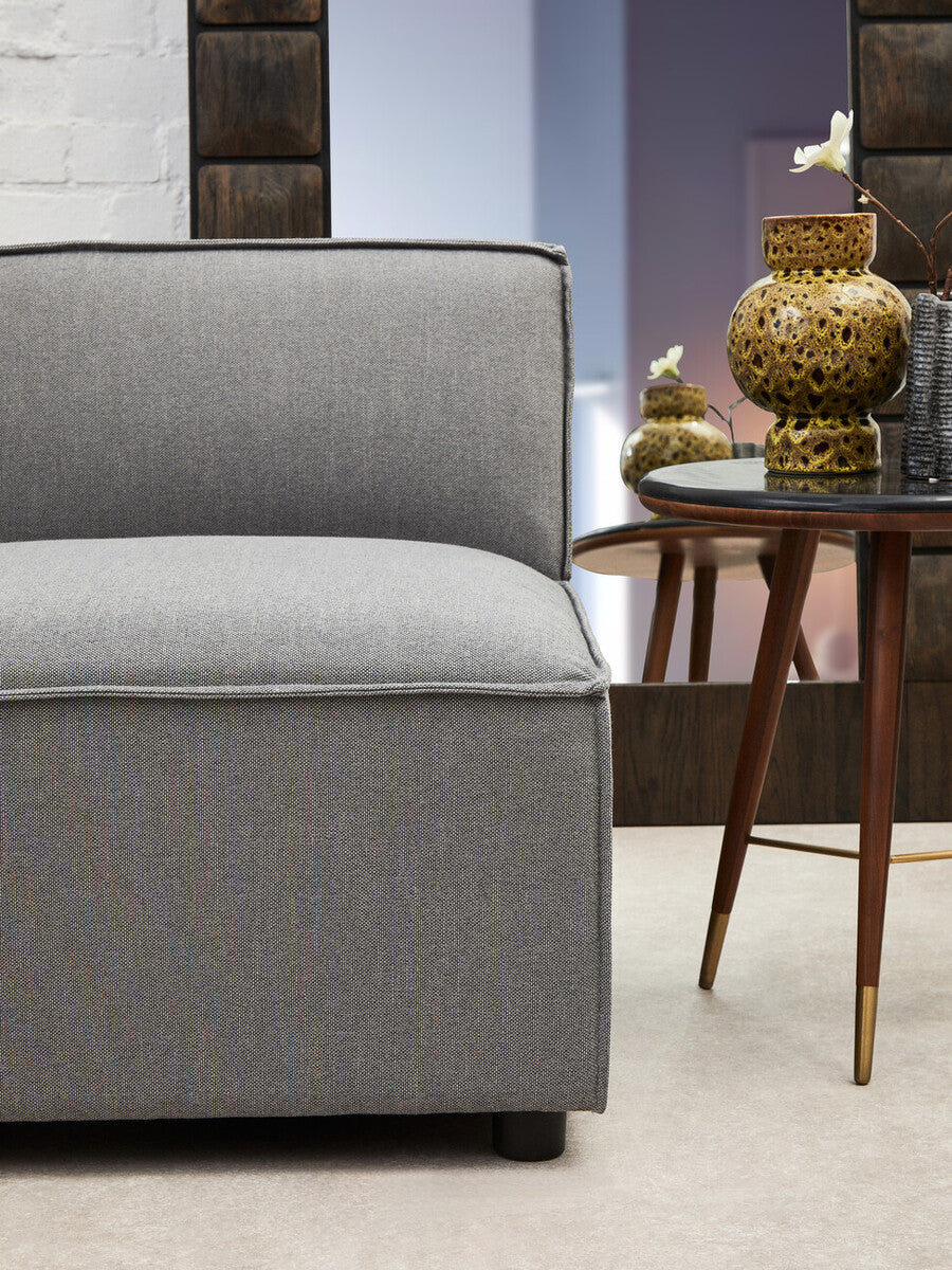 Toulouse Grey Fabric Armless Modular Sofa