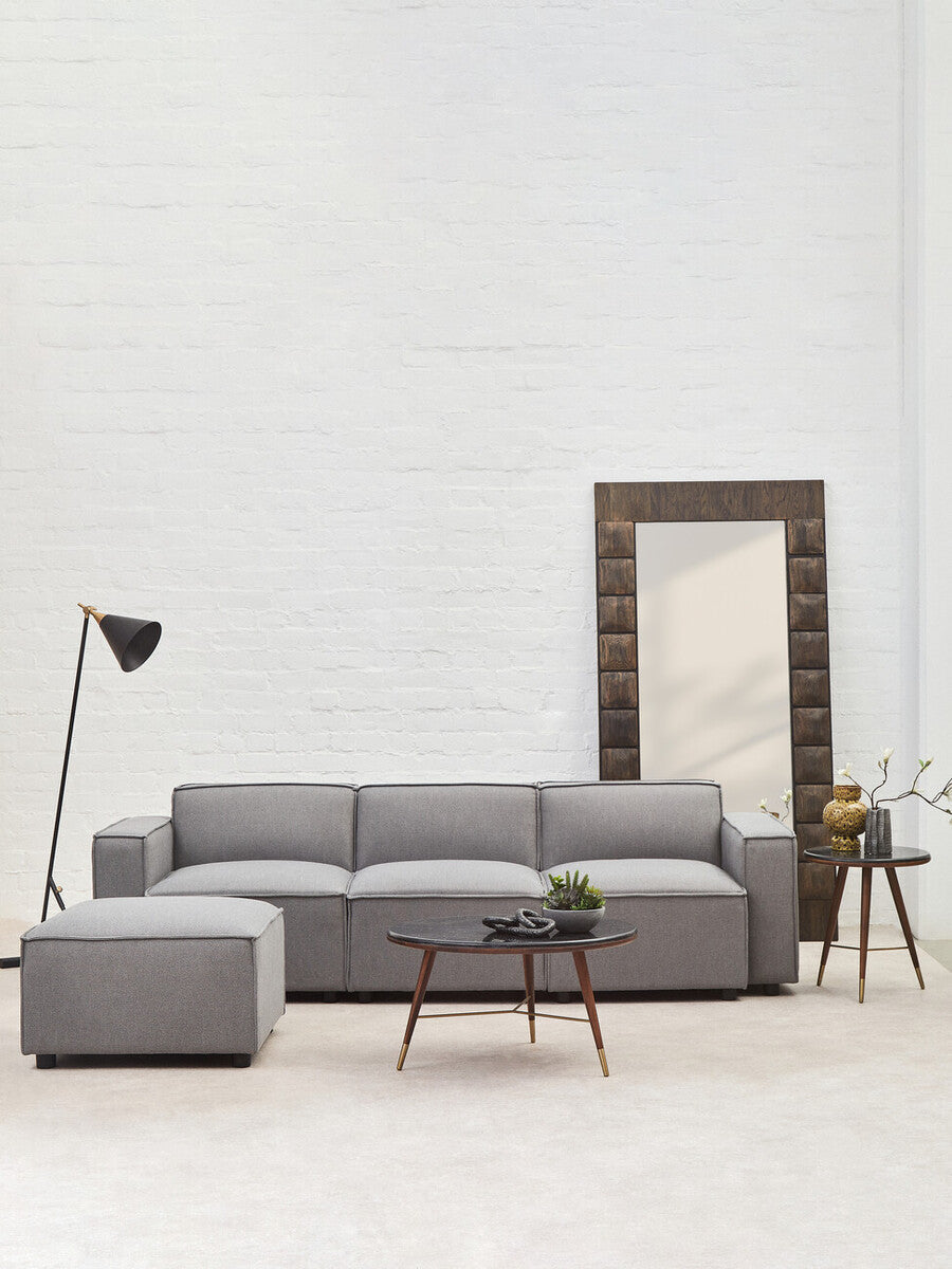 Toulouse Grey Fabric Armless Modular Sofa