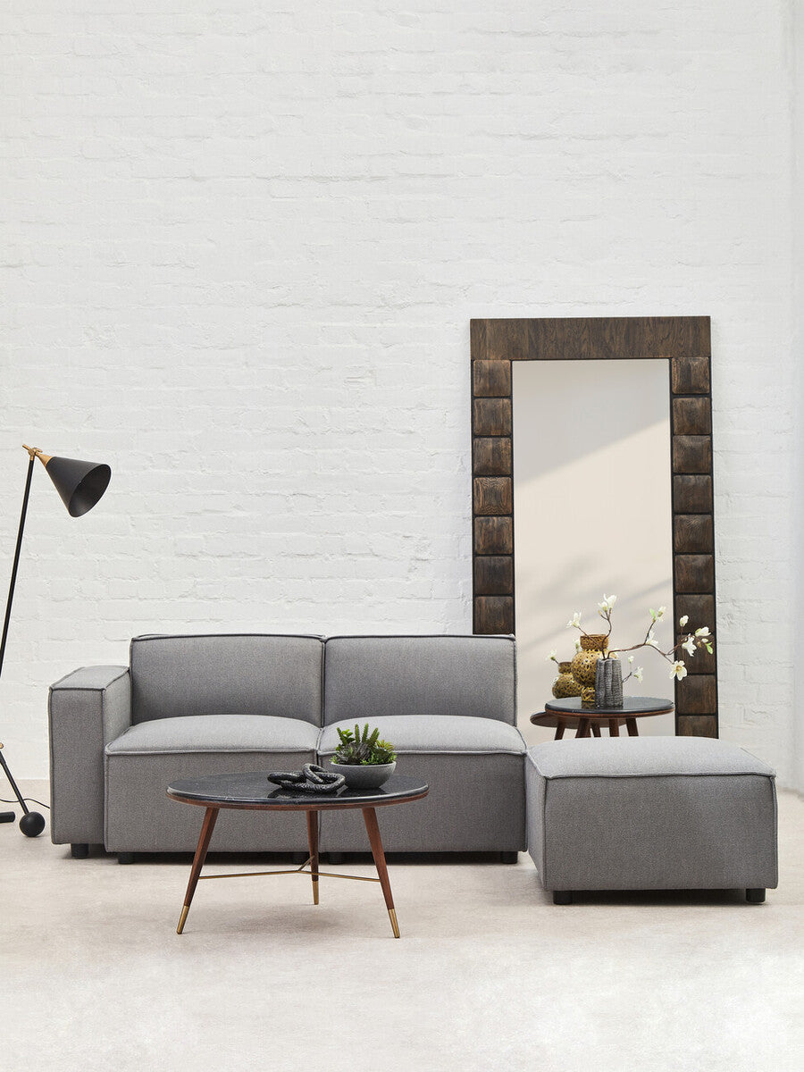 Toulouse Grey Fabric Armless Modular Sofa