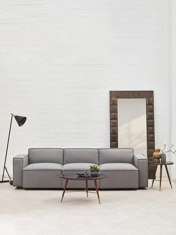 Toulouse Grey Fabric Left Arm Modular Sofa