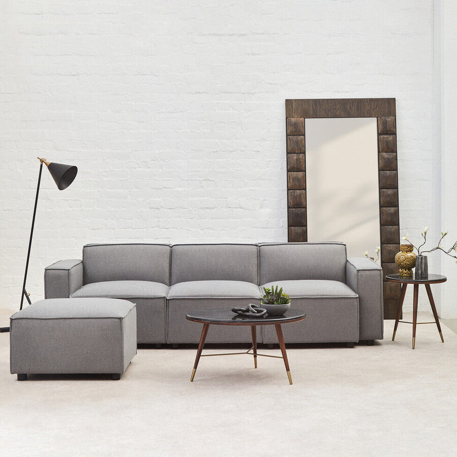 Toulouse Grey Fabric Left Arm Modular Sofa