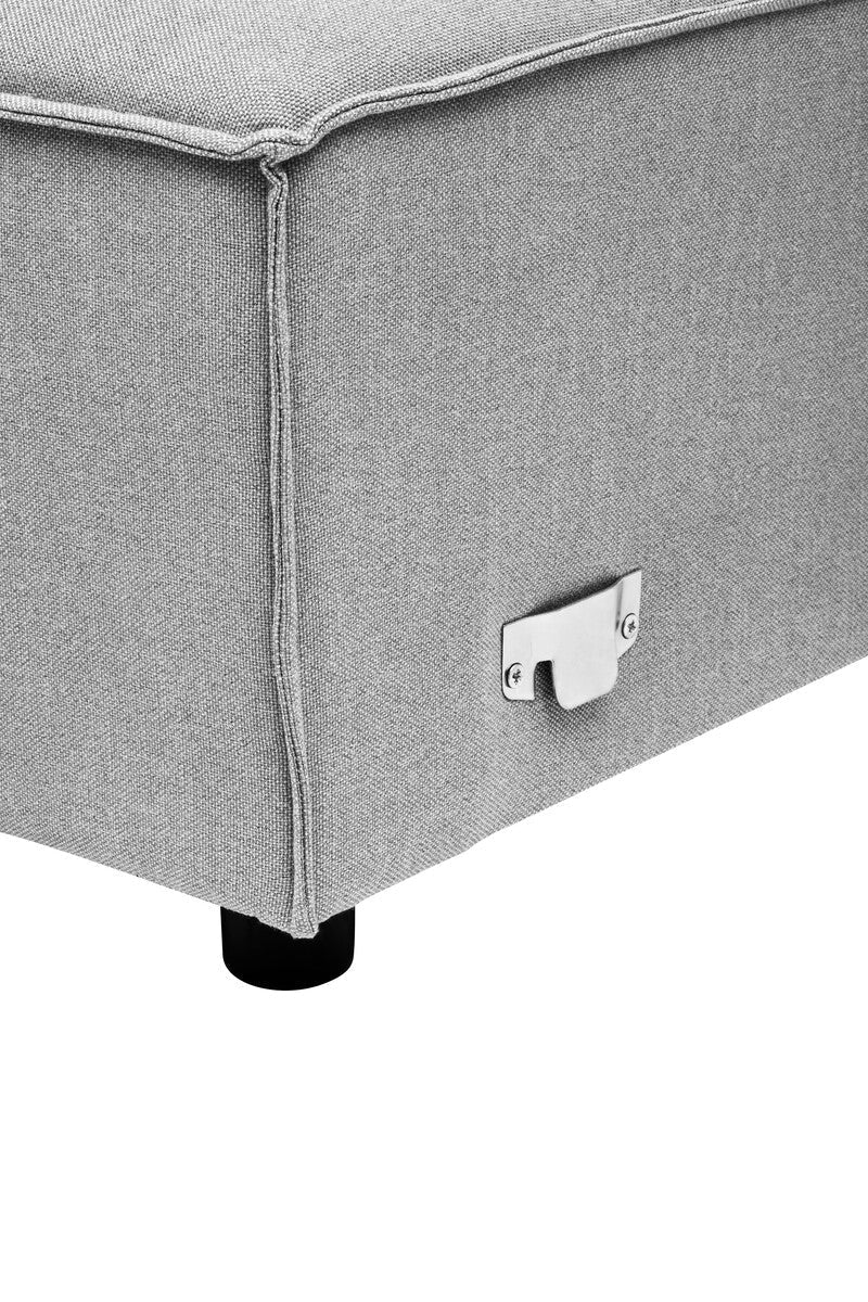 Toulouse Grey Fabric Left Arm Modular Sofa