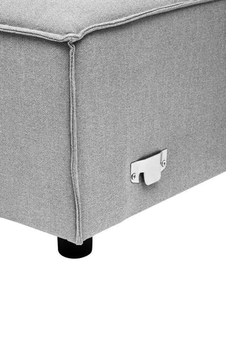 Toulouse Grey Fabric Left Arm Modular Sofa