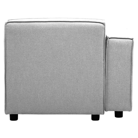 Toulouse Grey Fabric Left Arm Modular Sofa