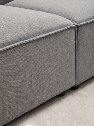 Toulouse Grey Fabric Left Arm Modular Sofa