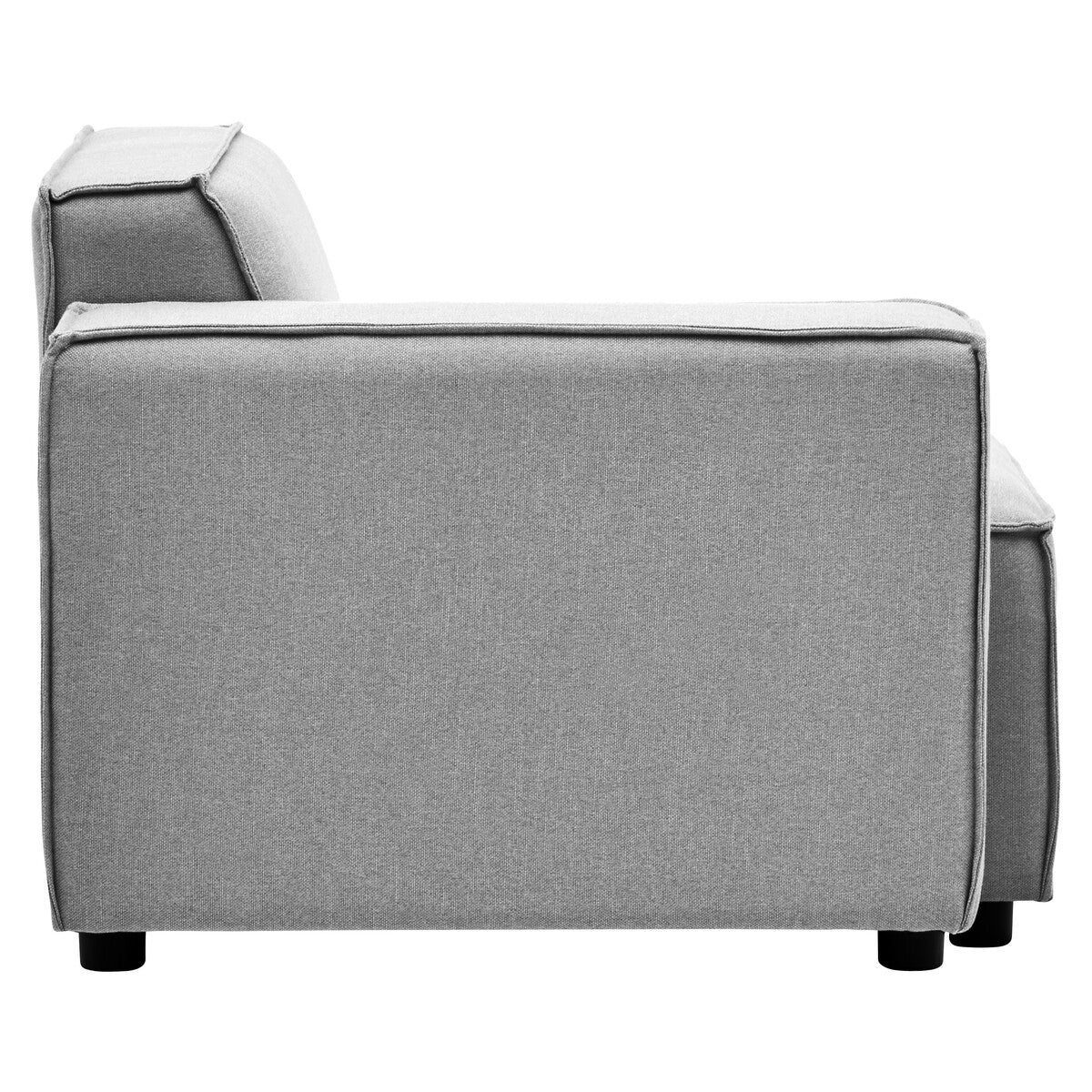 Toulouse Grey Fabric Left Arm Modular Sofa