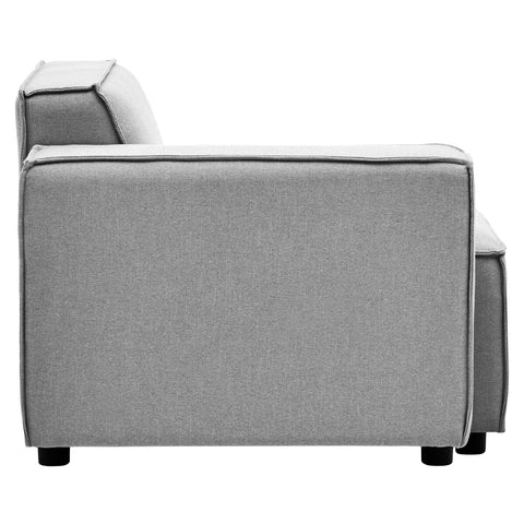 Toulouse Grey Fabric Left Arm Modular Sofa