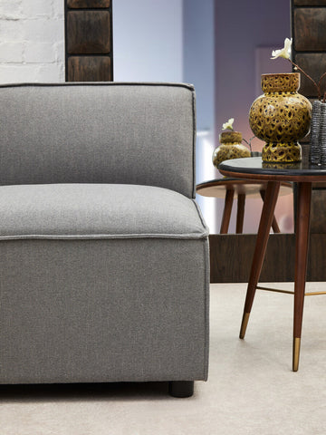Toulouse Grey Fabric Left Arm Modular Sofa
