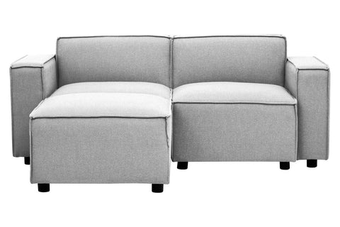 Toulouse Grey Fabric Left Arm Modular Sofa